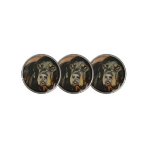 Rottweiler Lover Pet Portrait Golf Ball Marker