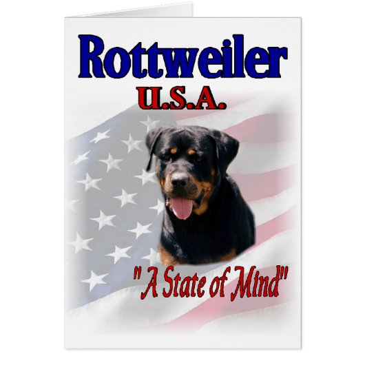 Rottweiler Lovers Gifts Cards (Front)