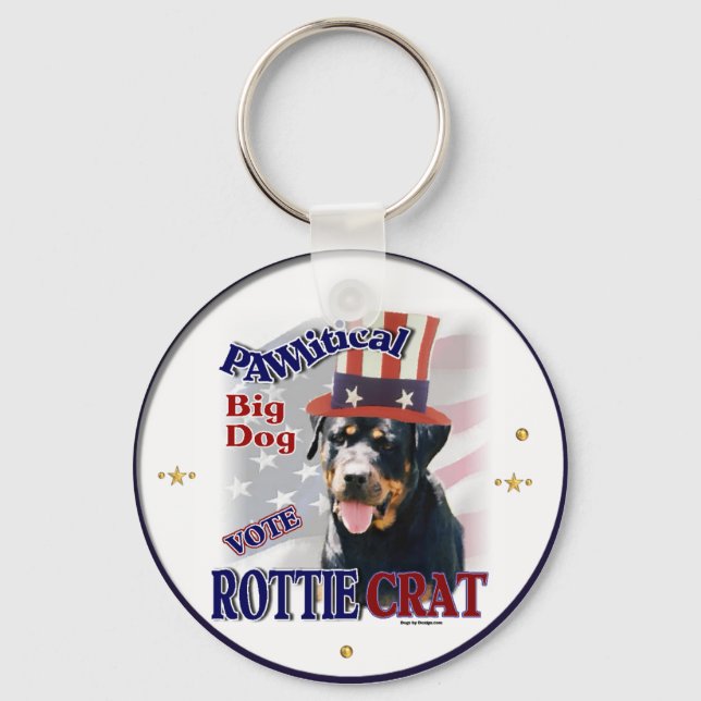 Rottweiler Lovers Gifts Keychain (Front)
