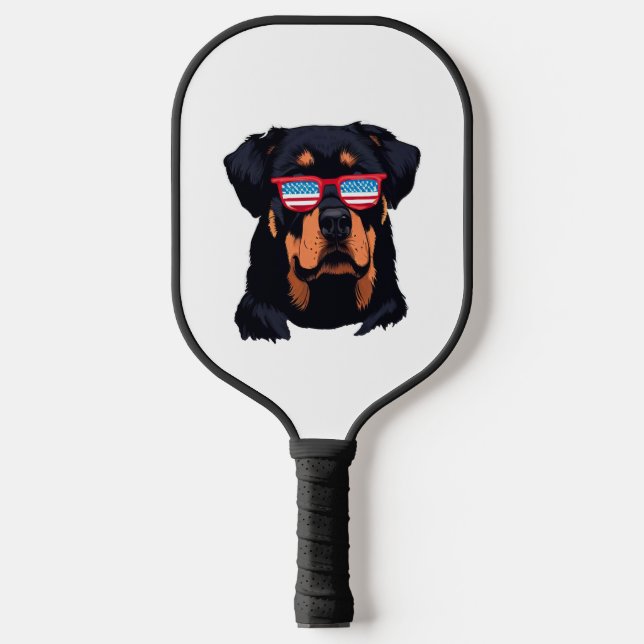 Rottweiler Lovers Gifts Pickleball Paddle (Front)