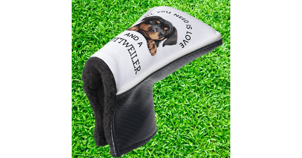 Rottweiler-Loving Golf Head Cover | Zazzle