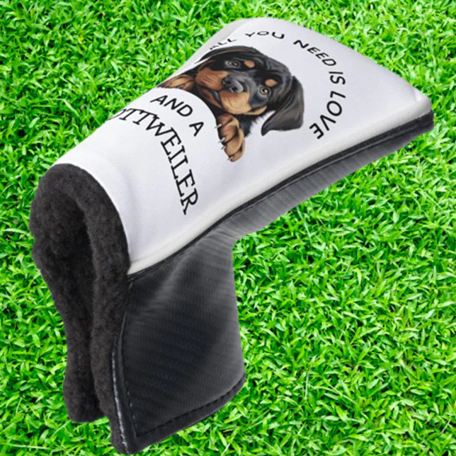 Rottweiler-Loving Golf Head Cover | Zazzle