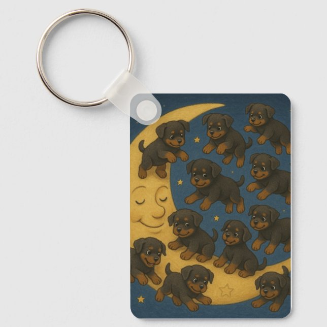 Rottweiler Madness Keychain (Front)