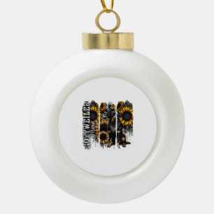 Rottweiler Mama Ceramic Ball Christmas Ornament