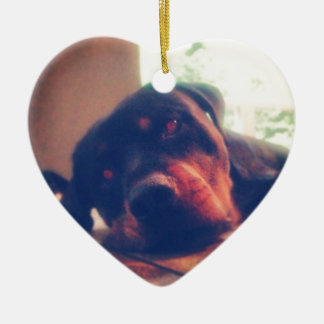 Rottweiler Memories Ceramic Ornament