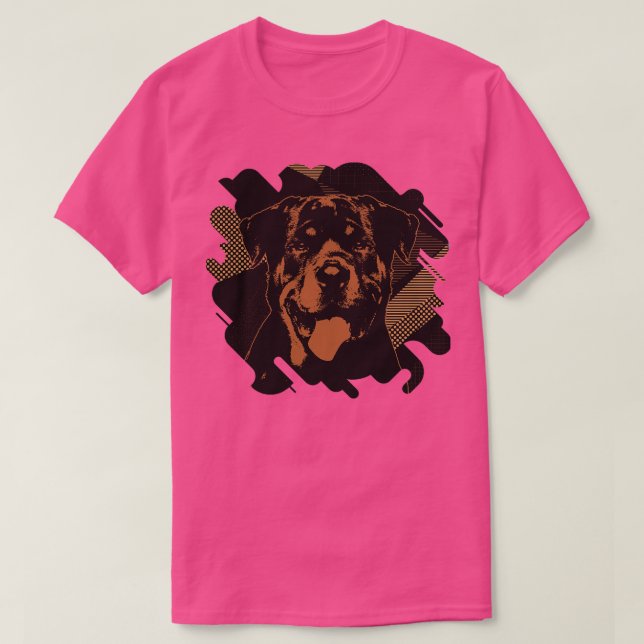 Rottweiler Metzgerhund Digital Art 2 T-Shirt (Design Front)