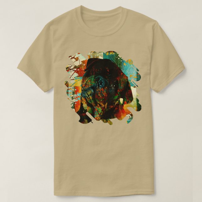 Rottweiler Metzgerhund Digital Art 3 T-Shirt (Design Front)