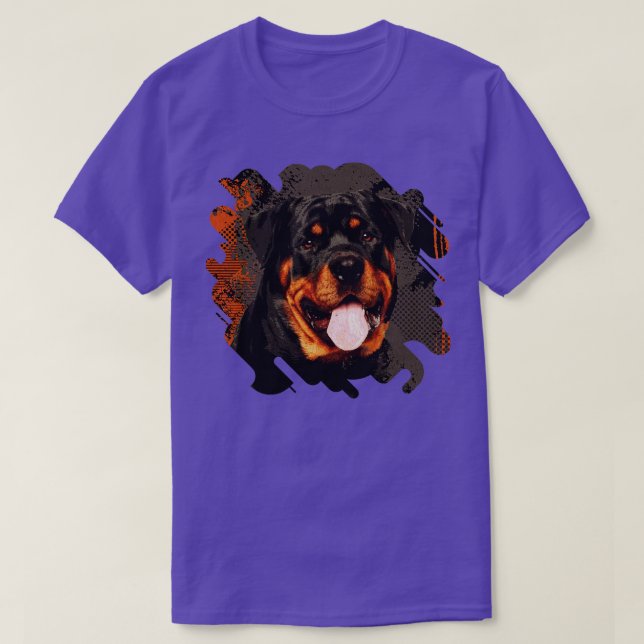Rottweiler Metzgerhund Digital Art T-Shirt (Design Front)