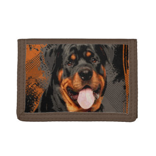 Rottweiler - Metzgerhund Digital Art Tri-fold Wallet