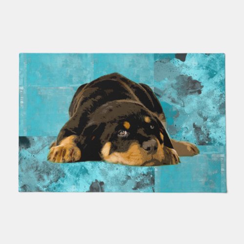 Rottweiler  _ Metzgerhund Puppy Doormat