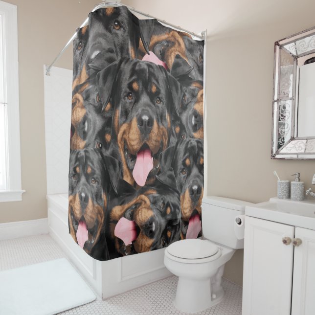 Rottweiler  - Metzgerhund Shower Curtain (In Situ)