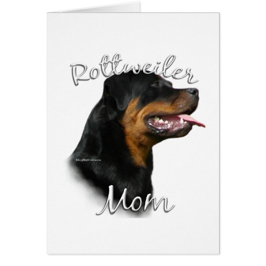 Rottweiler Mom 2 Cards (Front)