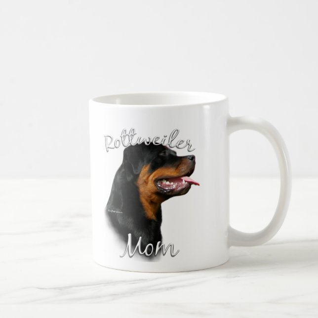 Rottweiler Mom 2 Coffee Mug (Right)