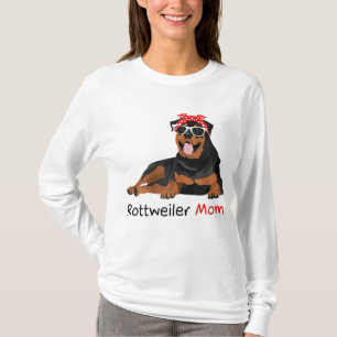 Rottweiler Mom Bandana Womens Rottweiler Dog T-Shirt