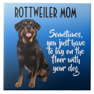 Rottweiler Mom Ceramic Tile