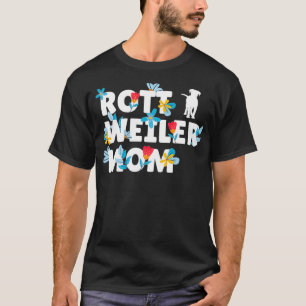Rottweiler Mom Floral Dog Lover for Women Cute Rot T-Shirt
