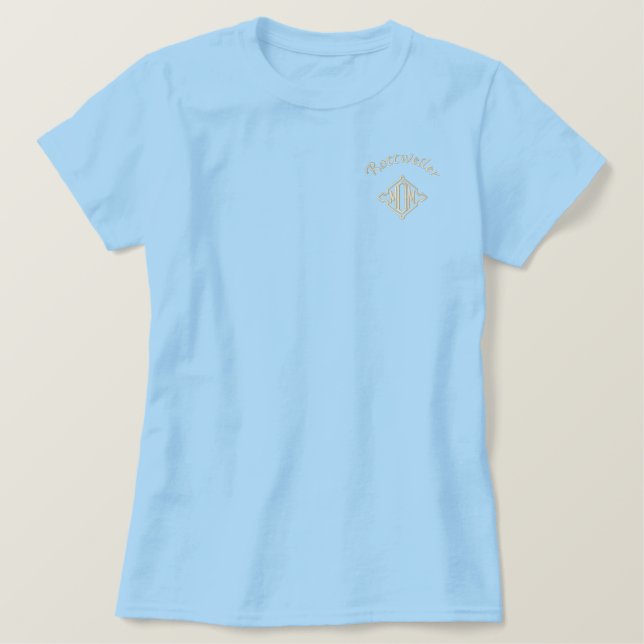Rottweiler Mom Gifts Embroidered Shirt (Design Front)