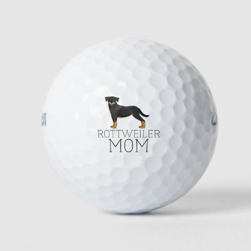 Rottweiler Mom Golf Balls