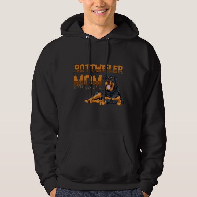 Rottweiler Mom Hoodie (Front)