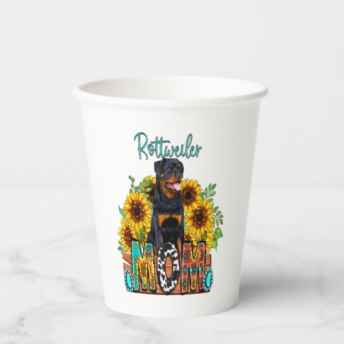 Rottweiler MOM Paper Cups