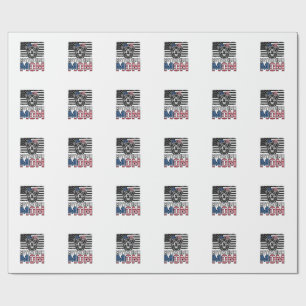 Rottweiler Mom Patriotic Vintage Dog Shirt Design_ Wrapping Paper