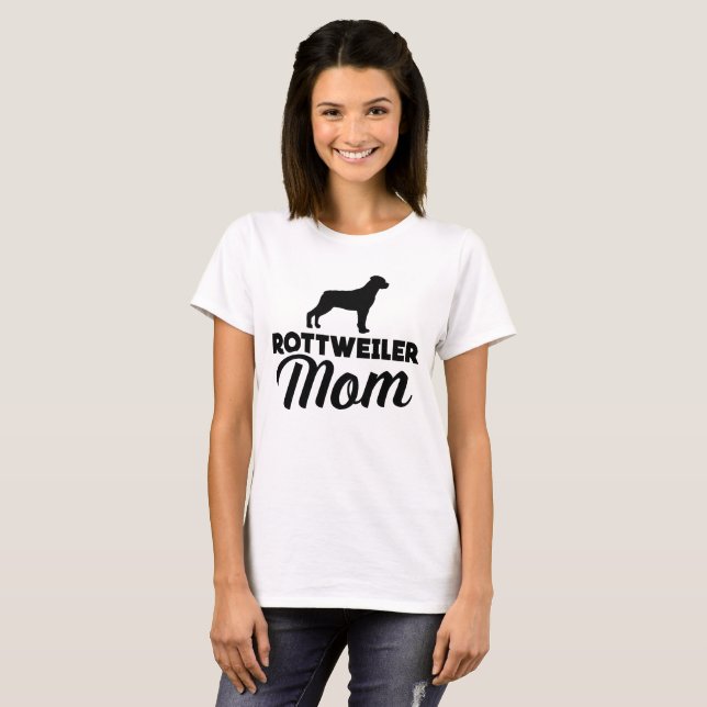 Rottweiler Mom T-Shirt (Front Full)