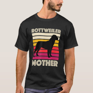 Rottweiler Mother Vintage Dog Lover Rottweiler Mom T-Shirt