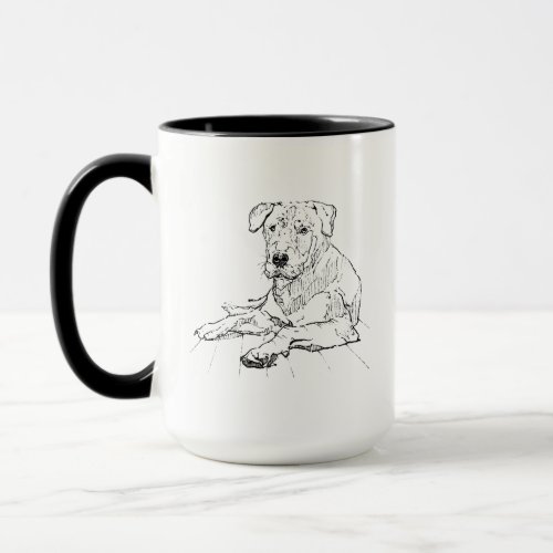 Rottweiler Mug – Minimalist Coffee Mug