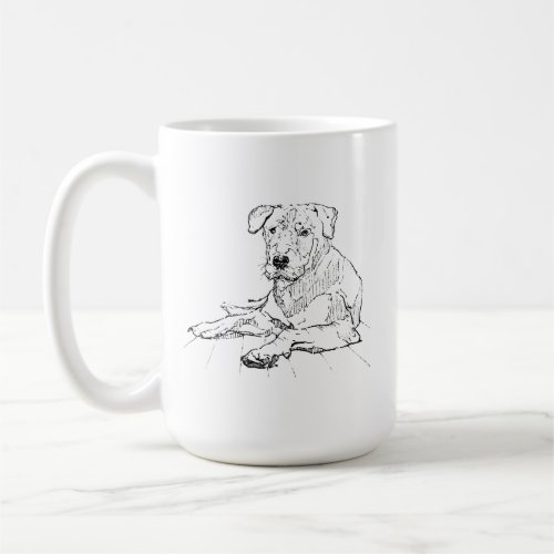 Rottweiler Mug – Minimalist Coffee Mug