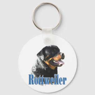 Rottweiler Name Keychain