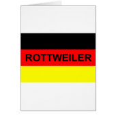 rottweiler namee on flag (Front)