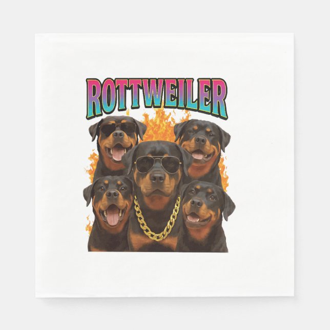 Rottweiler  napkins (Front)