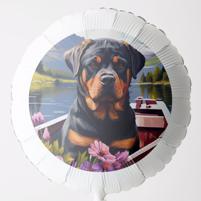 Rottweiler on a Paddle: A Scenic Adventure Balloon (Front)
