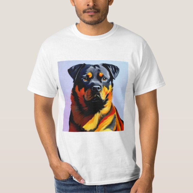 Rottweiler painting T-Shirt (Front)