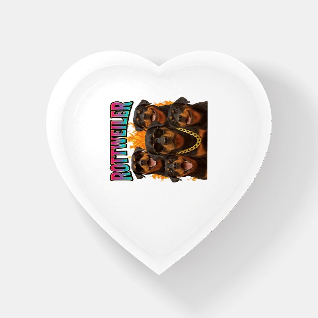 Rottweiler  paperweight (Front)