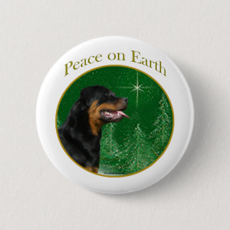 Rottweiler Peace Button