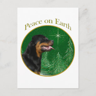 Rottweiler Peace Postcard