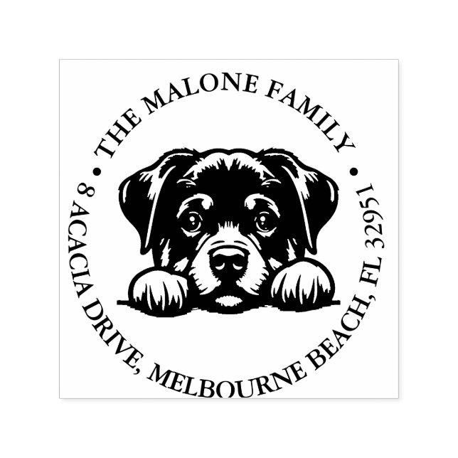 Rottweiler Personalized Theme  Self-inking Stamp (Design)