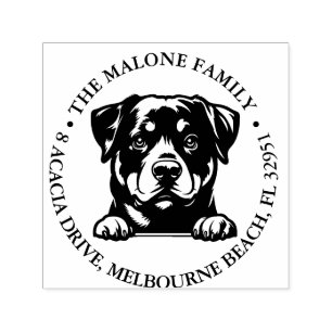 Rottweiler Personalized Theme  Self-inking Stamp