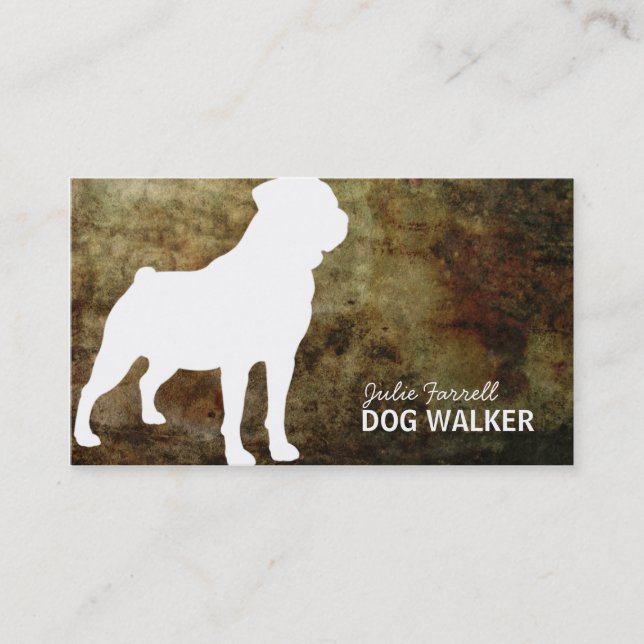 Rottweiler Pet Realated Business Card (Front)