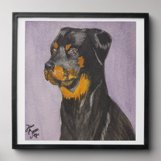 Rottweiler Picture Peel And Stick Photo Tile
