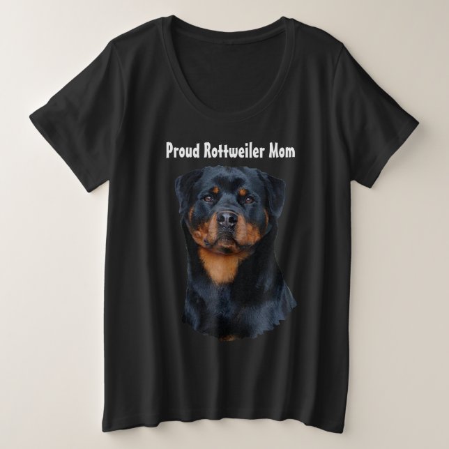 Rottweiler  plus size T-Shirt (Design Front)
