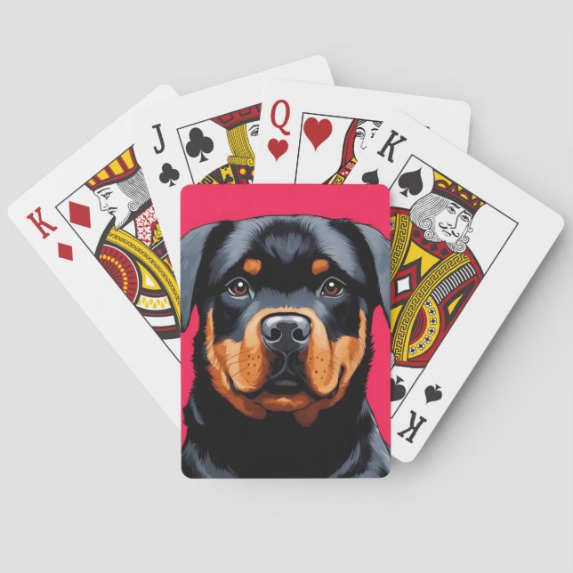 Rottweiler Poker Cards (Back)