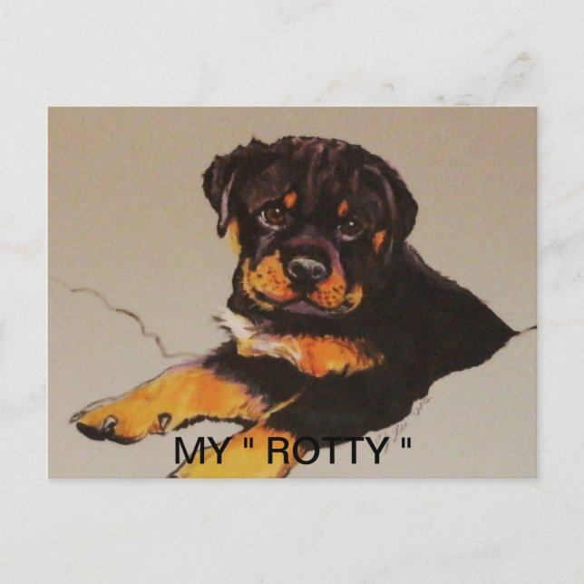 ROTTWEILER POSTCAR POSTCARD (Front)