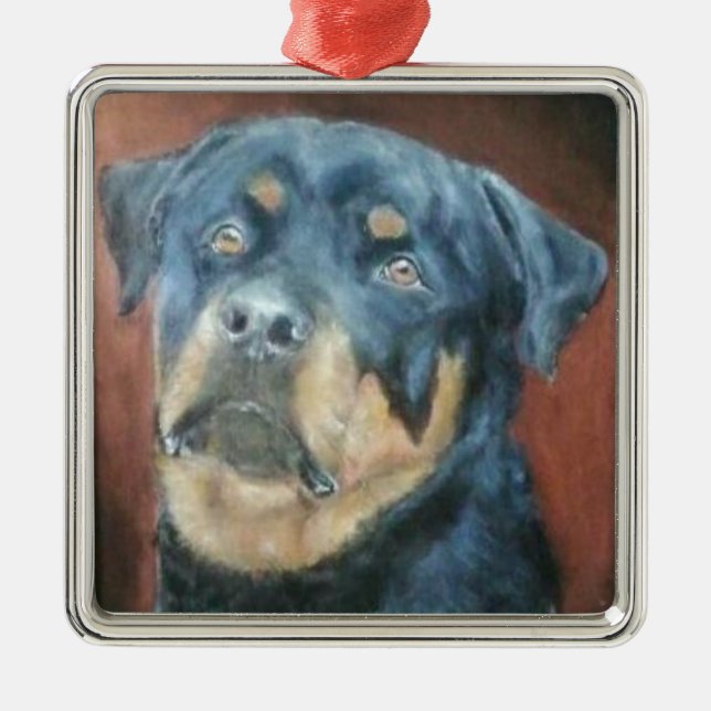 Rottweiler - Premium Christmas Ornament (Front)