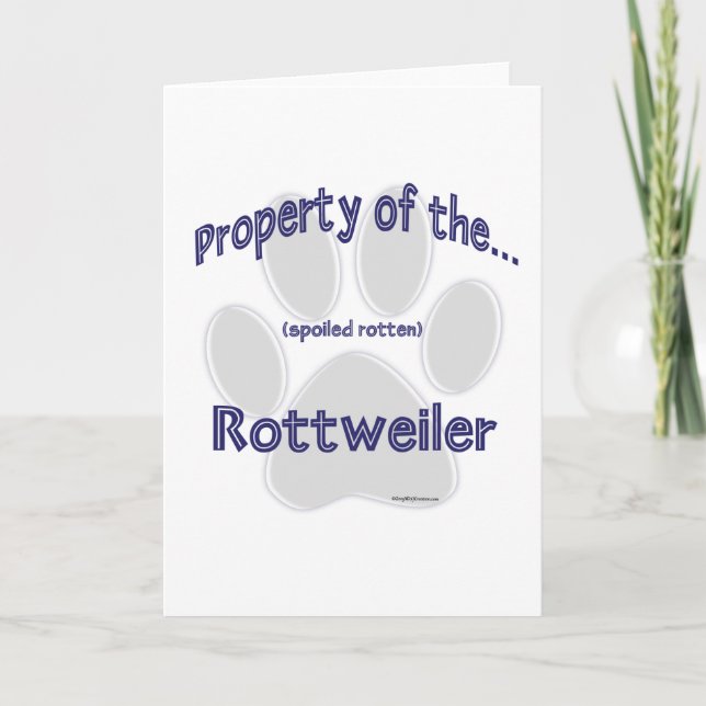 Rottweiler Property Holiday Card (Front)
