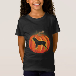 Rottweiler Pumpkin Halloween Costume Dog Lover T-Shirt