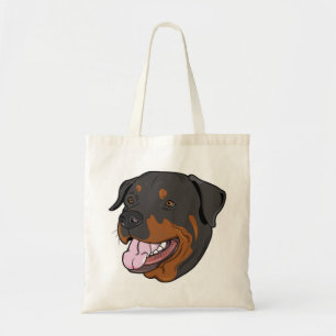 Rottweiler Puppy Dog Canvas Beach Tote Bag
