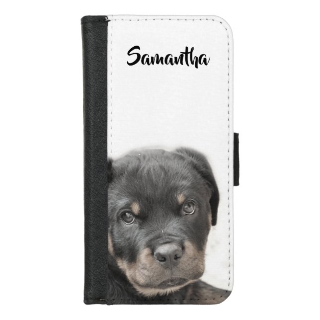 Rottweiler puppy iPhone 7/8 wallet case (Front)