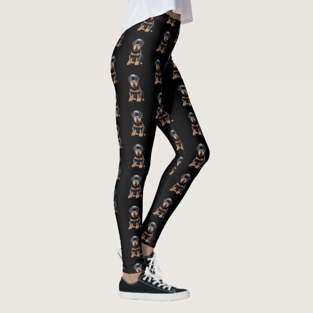 Rottweiler Puppy Leggings 1 (Right)